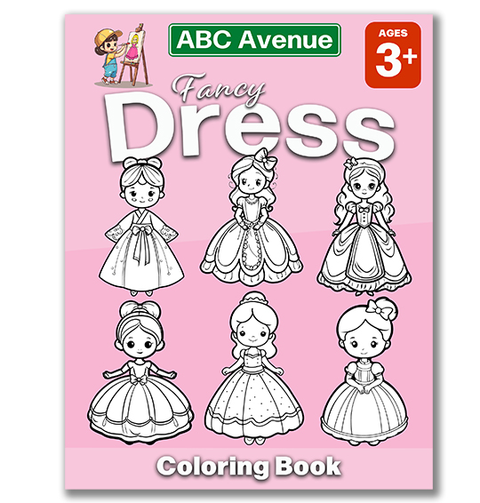 Fancy Dress Princess Coloring Book